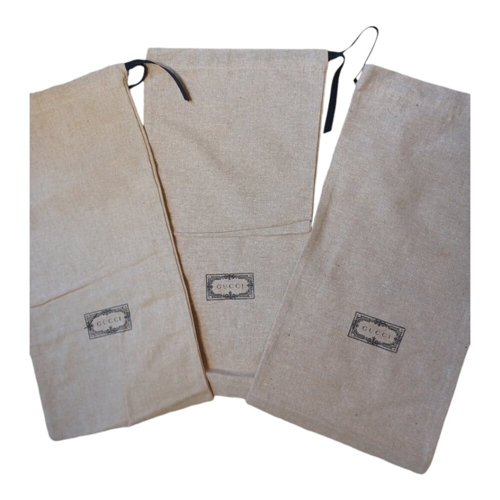 3 Gucci Dust Bags New